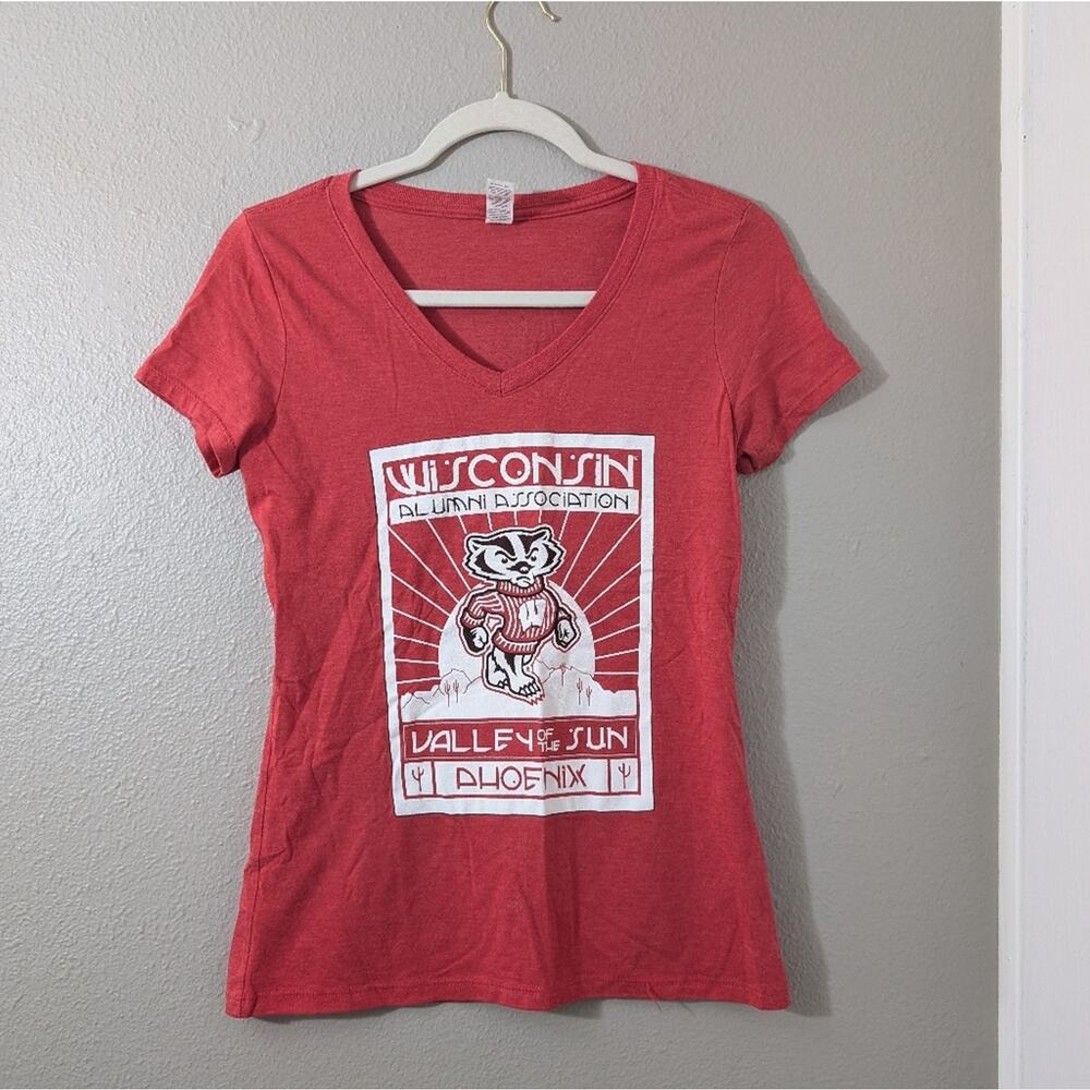 NCAA Wisconsin Badgers Red Wisconsin Alumni Women's Tee